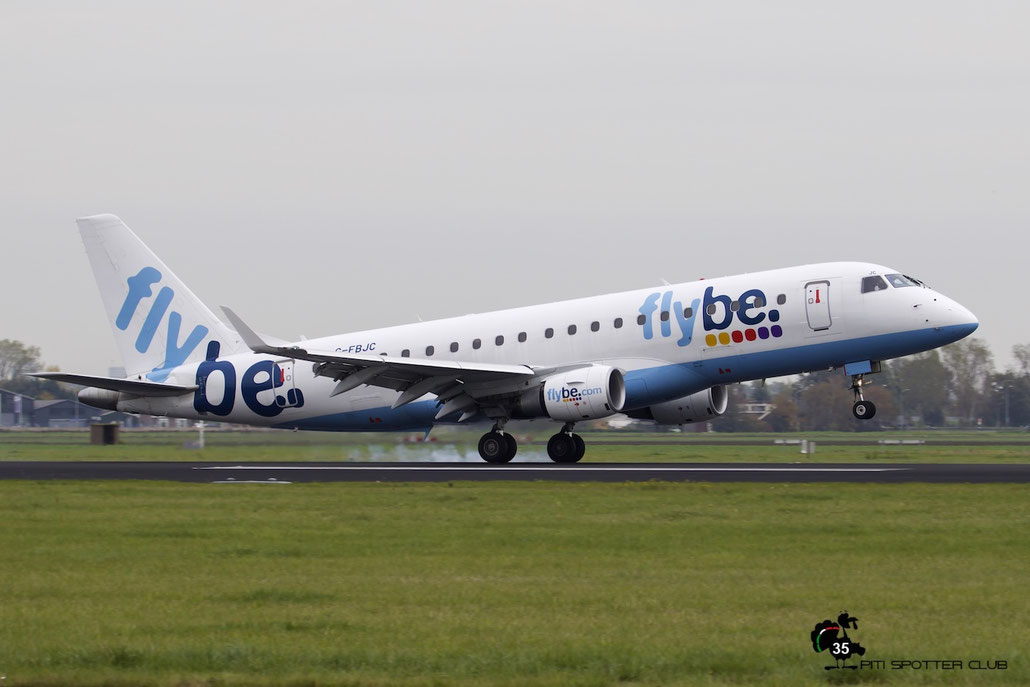 G-FBJC ERJ175STD 17000328 Flybe - British European @ Amsterdam Airport 24.10.2015 © Piti Spotter Club Verona