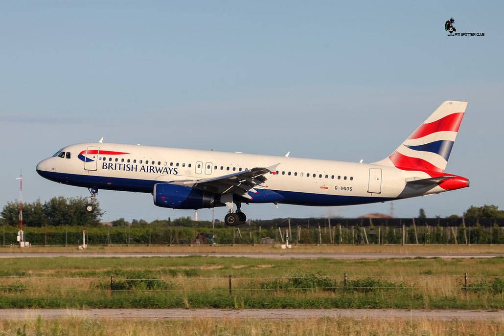 G-MIDS A320-232 1424 British Airways @ Aeroporto di Verona - 06/08/2016 © Piti Spotter Club Verona