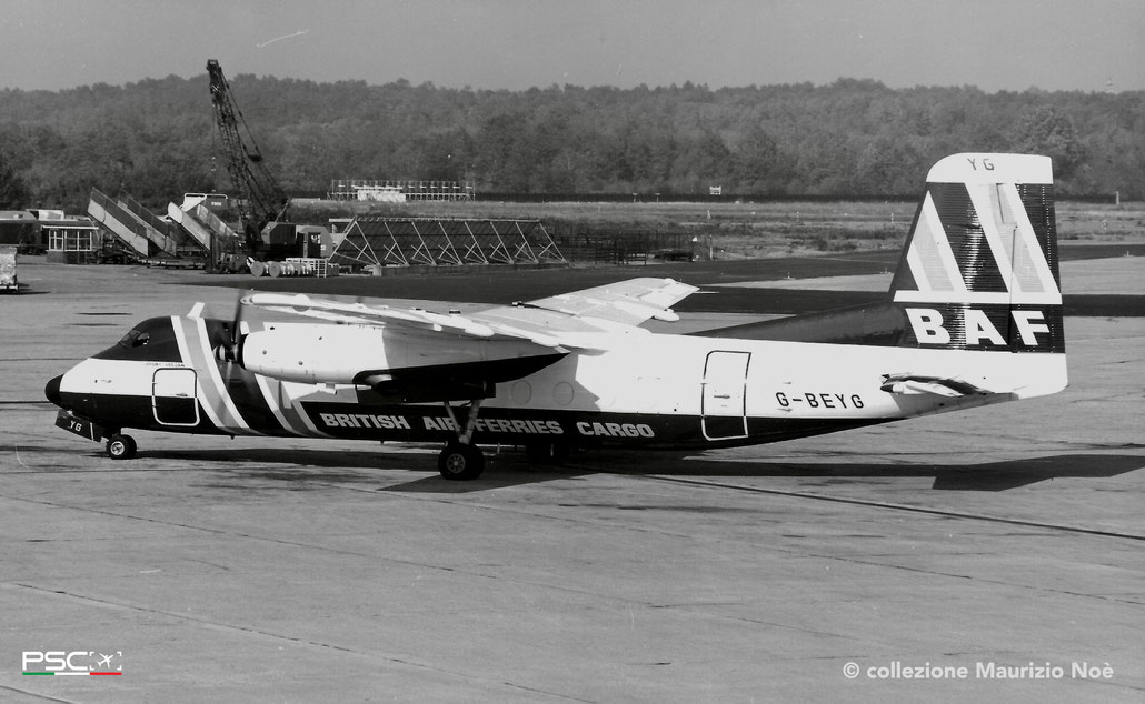 G-BEYG Handley Page HPR-7 Herald 401 178  Dart Mk532-9  BAF British Air Ferries 1964  © collezione Maurizio Noè p.g.c. - Piti Spotter Club Verona