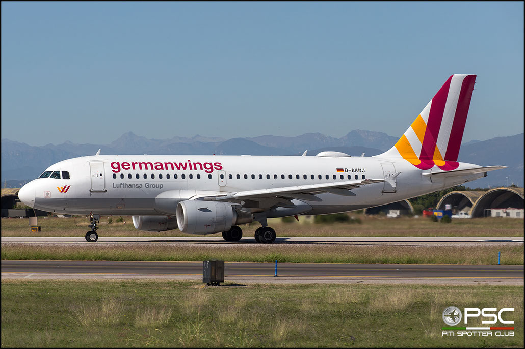 D-AKNJ A319-112 1172 Germanwings @ Aeroporto di Verona 30.09.2018 © Piti Spotter Club Verona