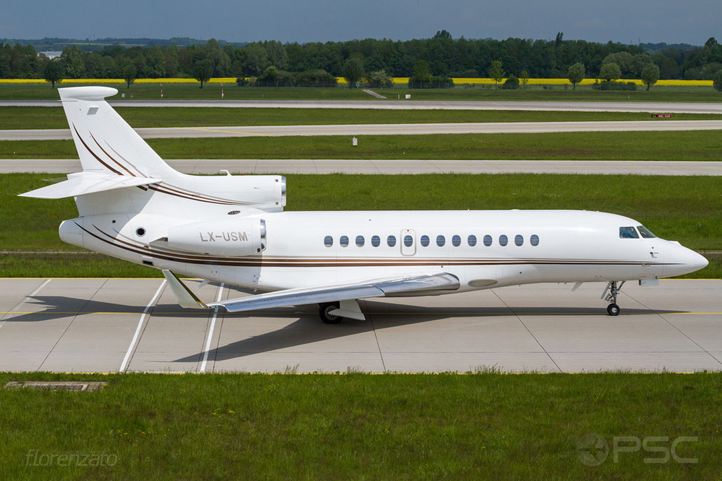 LX-USM Falcon 7X 167 Global Jet Luxembourg@ Munich Airport 15.05.2016 © Piti Spotter Club Verona