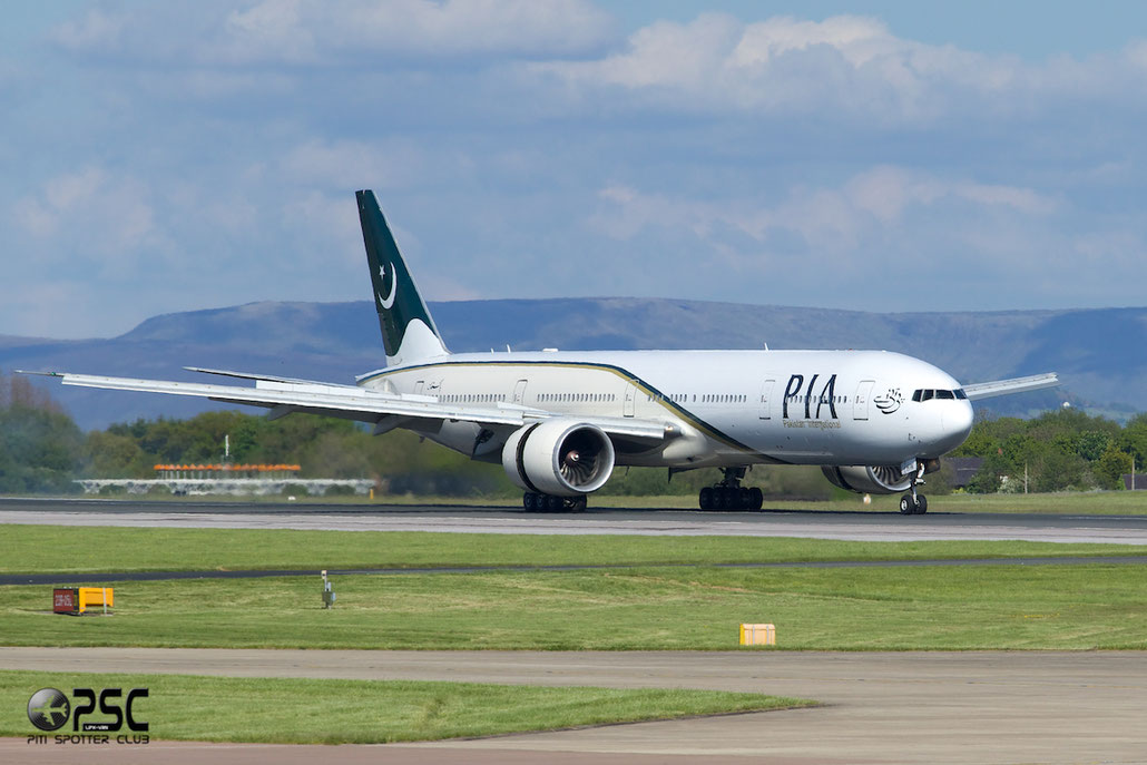 AP-BHW B777-340ER 33779/611 PIA - Pakistan International Airlines @ Manchester Airport 13.05.2014 © Piti Spotter Club Verona