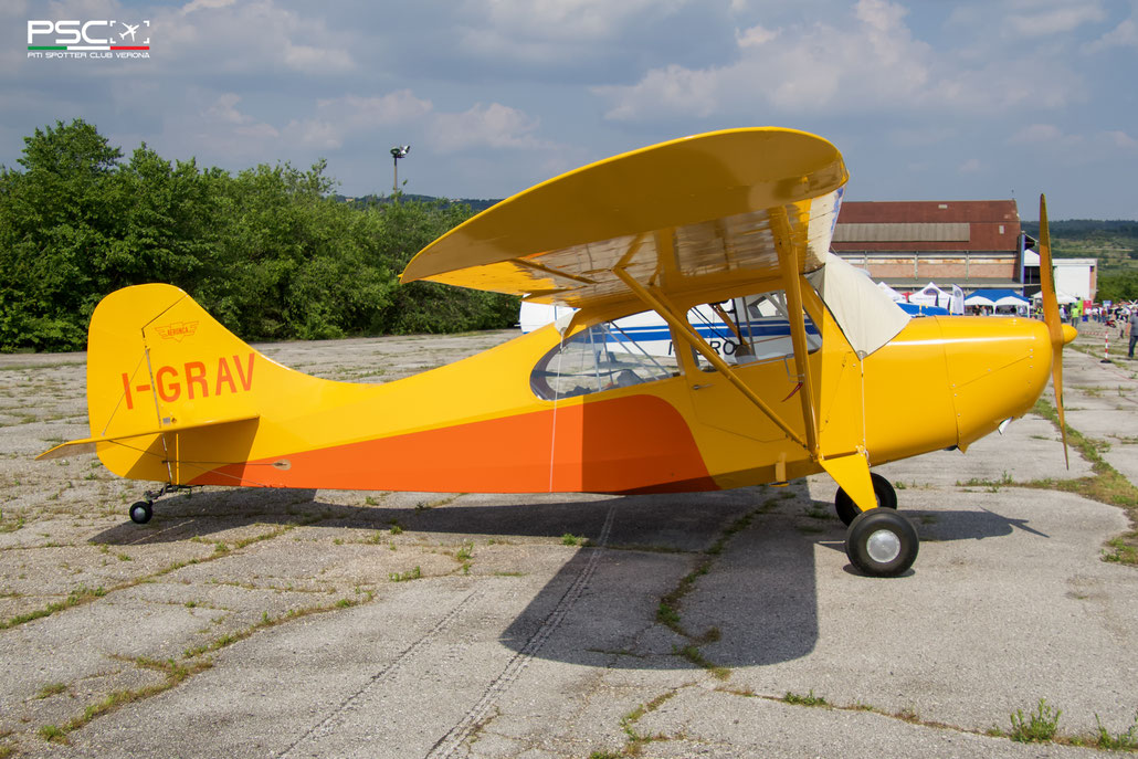 I-GRAV  Aeronca 7AC Champion @ Verona Boscomantico 05 2026 © Piti Spotter Club Verona