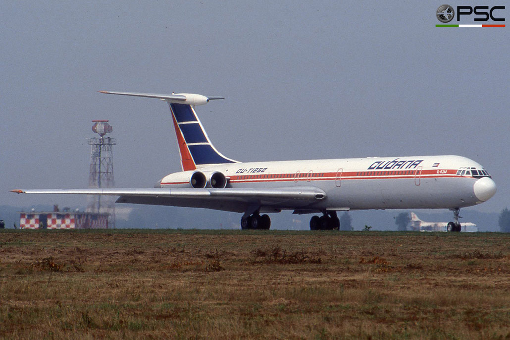CU-T1252 Ilyushin IL-62M h2343341 43-04 D-30KU  Cubana de Aviación 1983  © Archivio Piti Spotter Club Verona