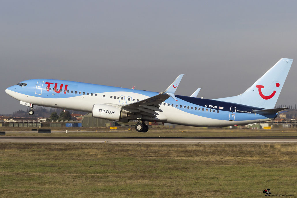 G-FDZS B737-8K5 35147/2866 TUI Airways @ Aeroporto di Verona 20.01.2018  © Piti Spotter Club Verona
