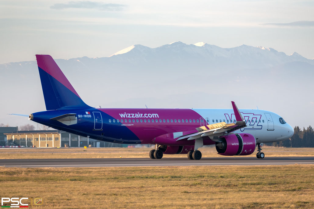 9H-WBB A320-271N 10112 Wizz Air Malta @ Aeroporto di Verona 03.2023  © Piti Spotter Club Verona