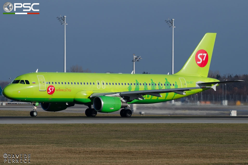 VQ-BET A320-214 4150 S7 Airlines @ Munich Airport 13.12.2015 © Piti Spotter Club Verona
