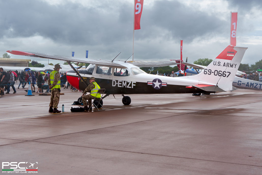 D-EMZF Reims F172H Skyhawk II F1720067  O-320   @ RIAT 2024 © Piti Spotter Club Verona