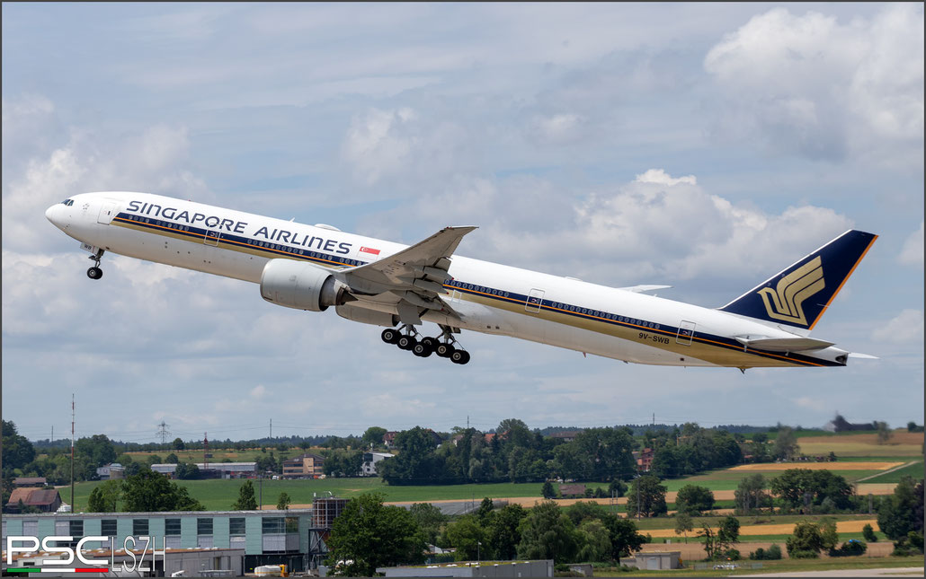 9V-SWB B777-312ER 33377/592 Singapore Airlines @ Zurich 07.2023 © Piti Spotter Club Verona