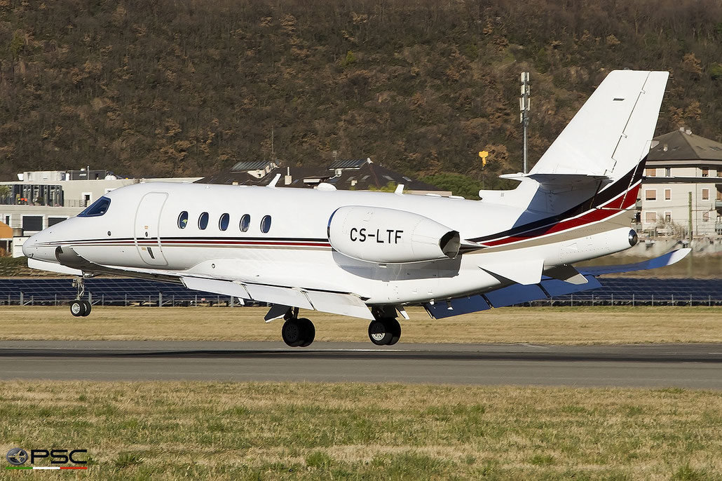 CS-LTF Cessna 680A Citation Latitude 680A0123  PW306D1  NetJets Europe 2018 @ Aeroporto di Bolzano 04 2025 © Piti Spotter Club Verona