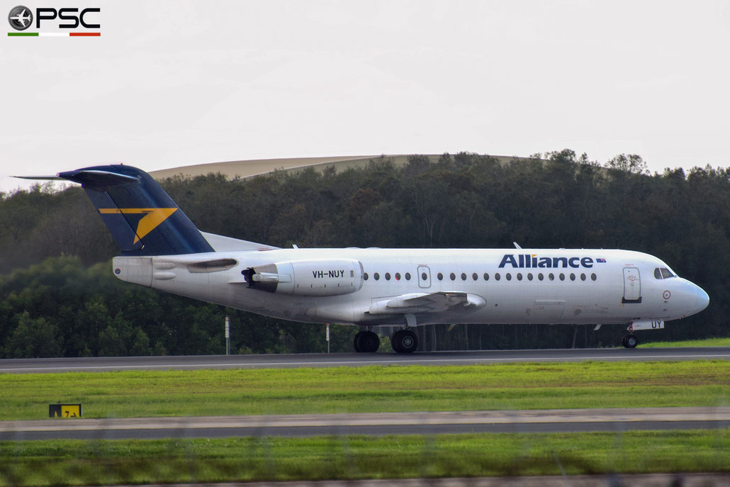 VH-NUY Fokker 70 11560 Alliance Airlines @ Brisbane Airport - 12/2023 ©  Piti Spotter Club Verona