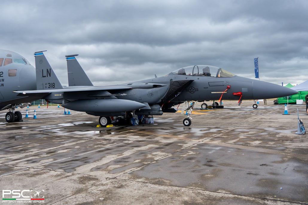 91-0318 LN F-15E-52-MC 1225/E183 492nd FS @ RIAT 2024 © Piti Spotter Club Verona
