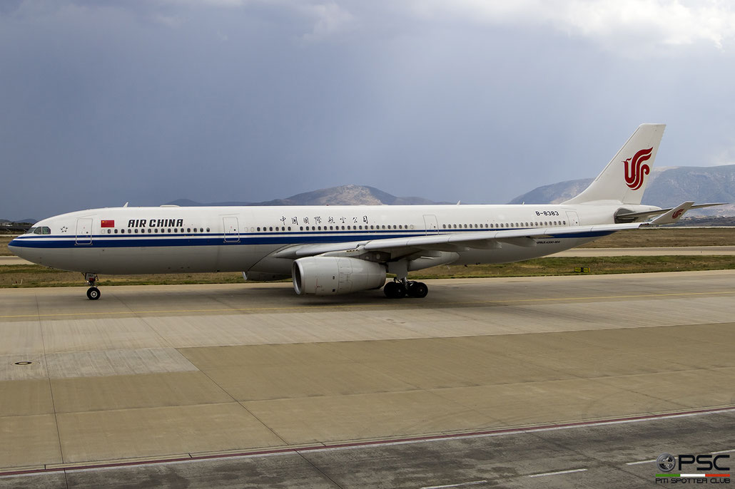 B-8383 A330-343E 1802 Air China @ Athens 08.09.2018 © Piti Spotter Club Verona