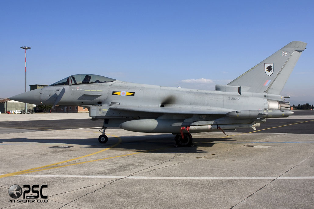 ZJ932  DB  Typhoon FGR4  105/BS023  Shawbury  © Piti Spotter Club Verona