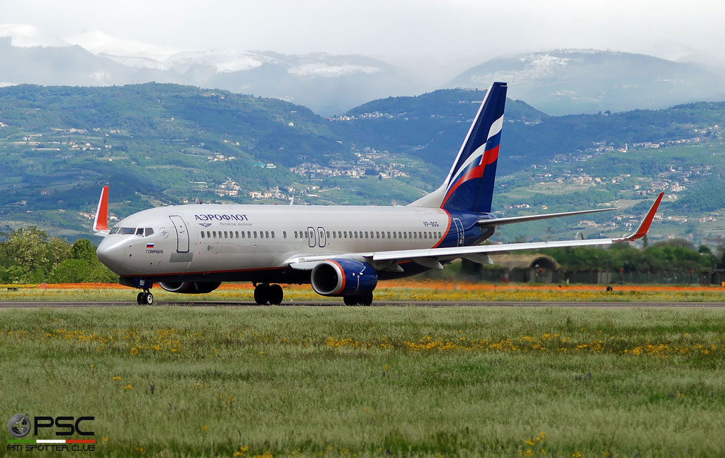 VP-BGG B737-8LJ 41222/5990 Aeroflot @ Aeroporto di Verona 04.2019  © Piti Spotter Club Verona