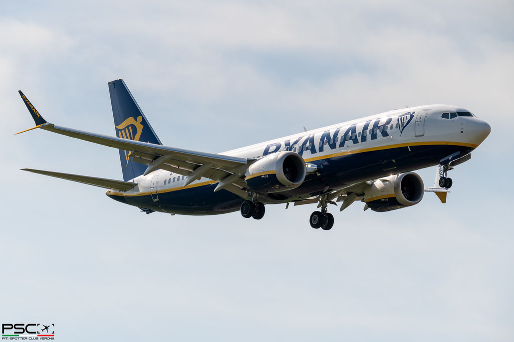 EI-IKT Boeing 737-8 MAX 200 62392 9258 LEAP-1B  Ryanair 2025  @ Verona Villafranca 04 2026 © Piti Spotter Club Verona