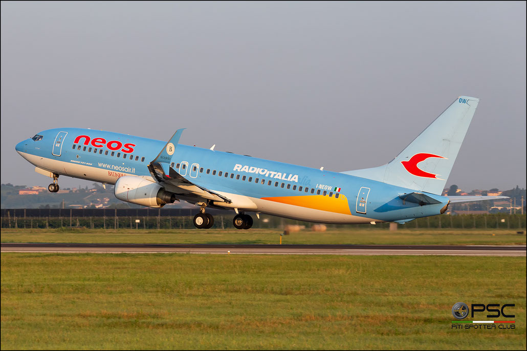 I-NEOW  B737-86N  32685/2186  Neos  @ Aeroporto di Verona 09.2020  © Piti Spotter Club Verona