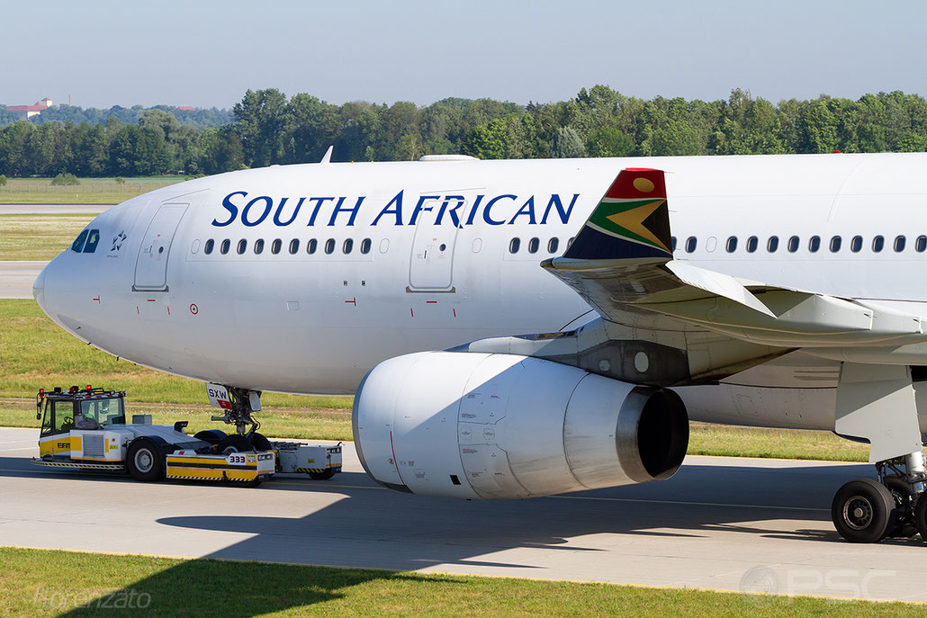 ZS-SXW A330-243 1236 South African Airways @ Munich 05.2018 © Piti Spotter Club Verona