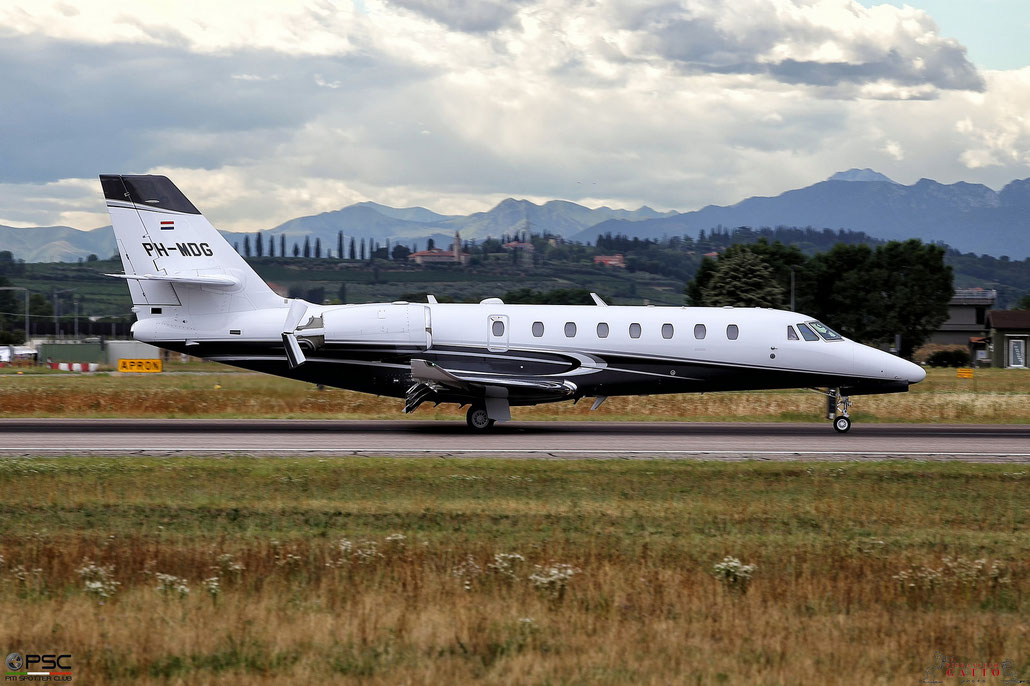 PH-MDG Ce680 680-0564 JetNetherlands @ Aeroporto di Verona 26.07.2017  © Piti Spotter Club Verona
