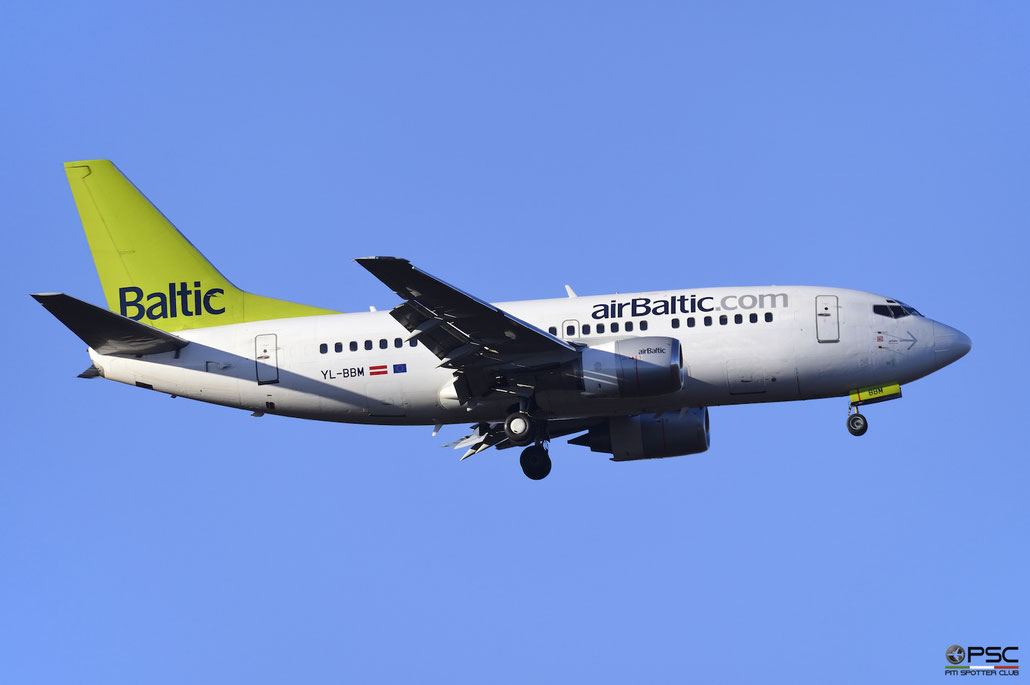 YL-BBM B737-522 26680/2366 airBaltic @ Milano Malpensa Airport 14.01.2017 © Piti Spotter Club Verona