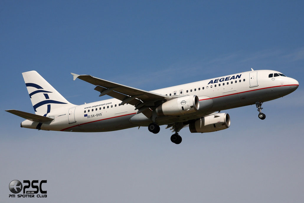 SX-DVS A320-232 3709 Aegean Airlines
