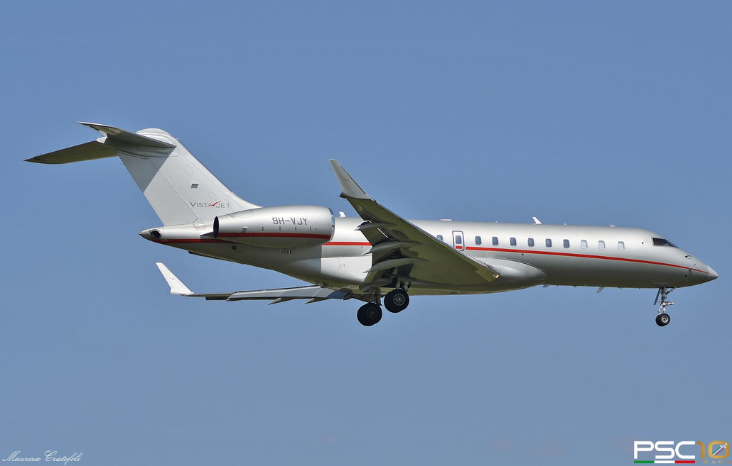 9H-VJY  Global 6000  9667  VistaJet Malta  @ Aeroporto di Verona  05 2022 © Piti Spotter Club Verona