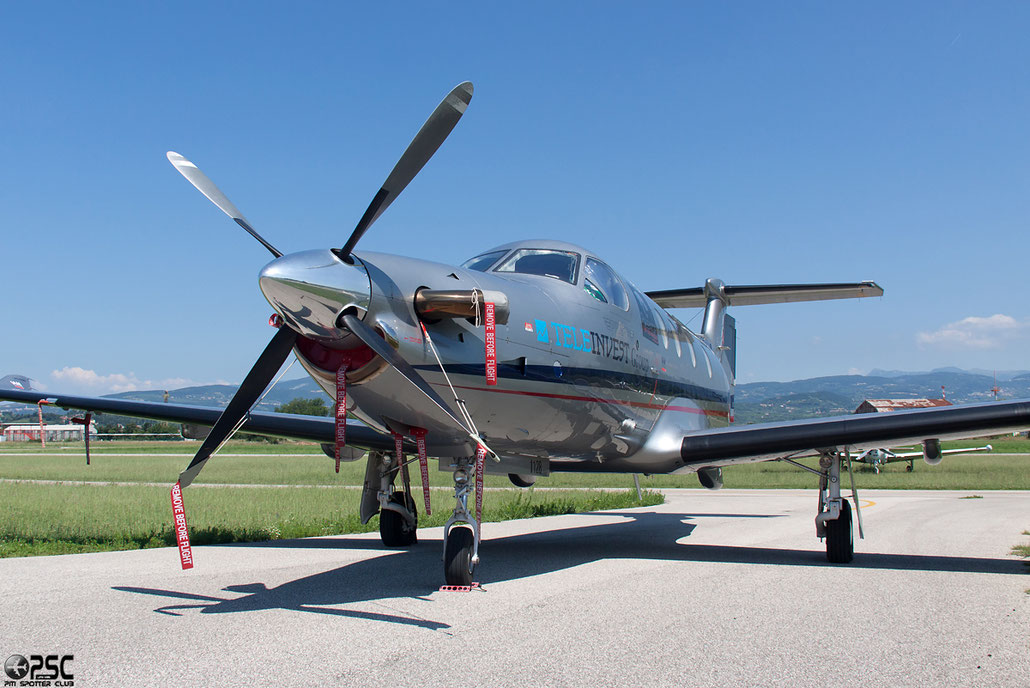 N221XX Pilatus PC-12/47E PC12 1128 @ Aeroporto Verona Boscomantico © Piti Spotter Club Verona