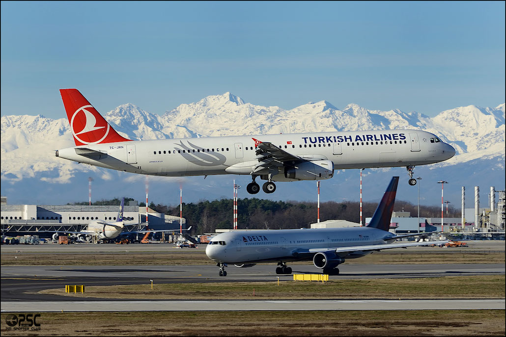 TC-JRN A321-231 4654 Turkish Airlines - THY Türk Hava Yollari @ Milano Malpensa Airport 25.01.2014 © Piti Spotter Club Verona