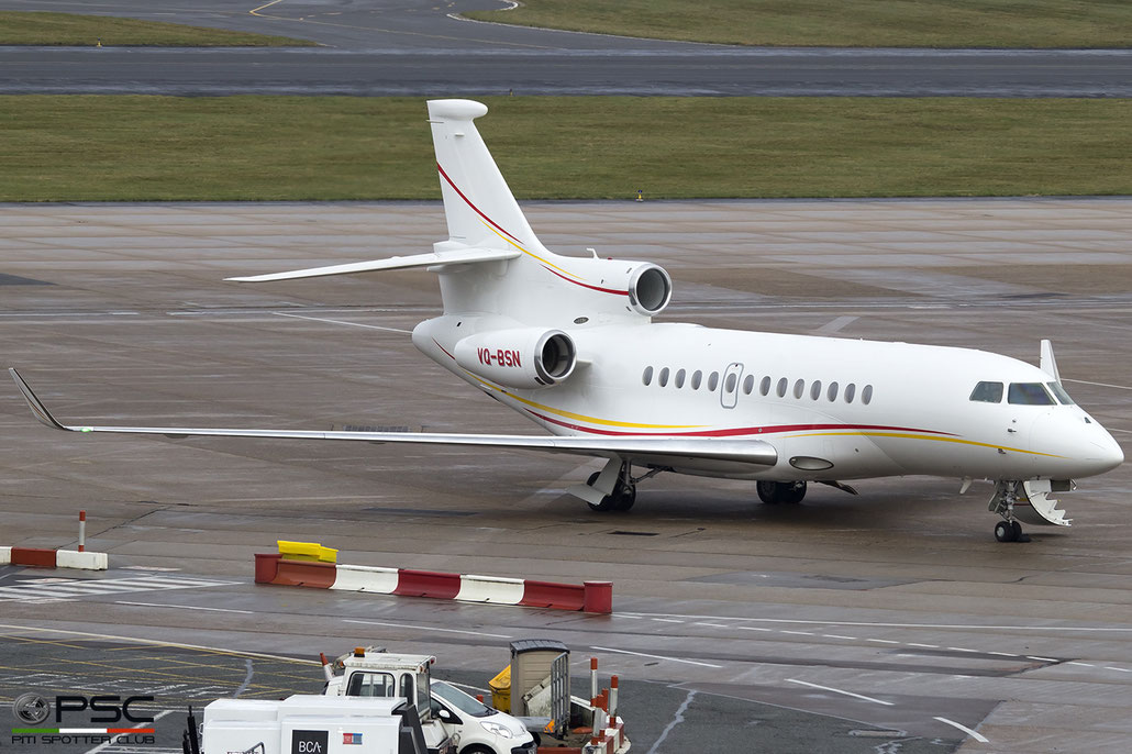 VQ-BSN Falcon 7X 58 Shell Aircraft Ltd. @ Birmingham Airport 11.2017 © Piti Spotter Club Verona