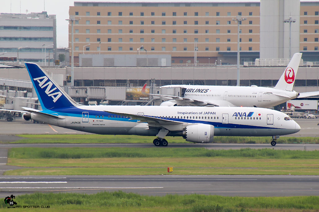 JA840A B787-8 34518/322 ANA - All Nippon Airways @ Tokyo Haneda 07.2023 © Piti Spotter Club Verona