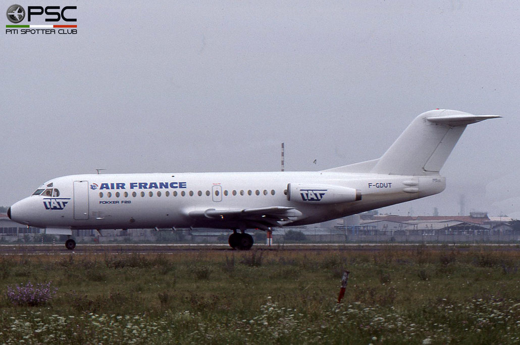 F-GDUT F28-2000 11091 Air France opb TAT - Transport Aérien Transrégional © 2018 courtesy of Marco Ceschi - Piti Spotter Club Verona