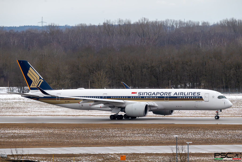 9V-SMC Airbus A350-941 031  Trent XWB-84  Singapore Airlines 2015 @ Munich MUC 02 2026 © Piti Spotter Club Verona