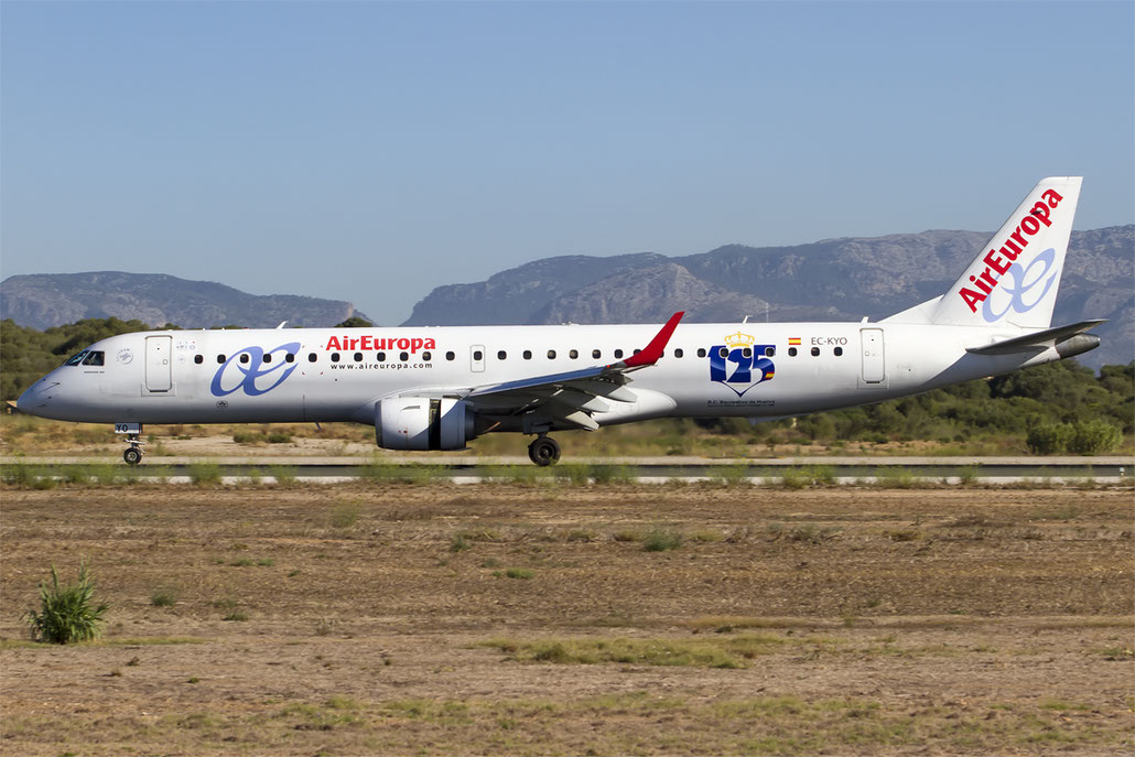 EC-KYO ERJ195LR 19000276 Air Europa @ Palma de Mallorca Airport 07.2014 © Piti Spotter Club Verona