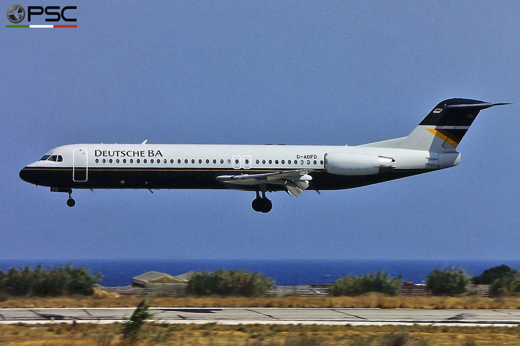 D-ADFD Fokker 100 11344 Deutsche BA © 2018 courtesy of Marco Ceschi - Piti Spotter Club Verona