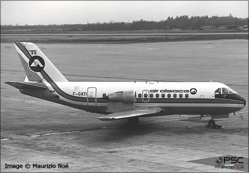 F-GATI VFW 614 G15  M45H Mk501  Air Alsace 1977 © collezione Maurizio Noè p.g.c. - Piti Spotter Club Verona