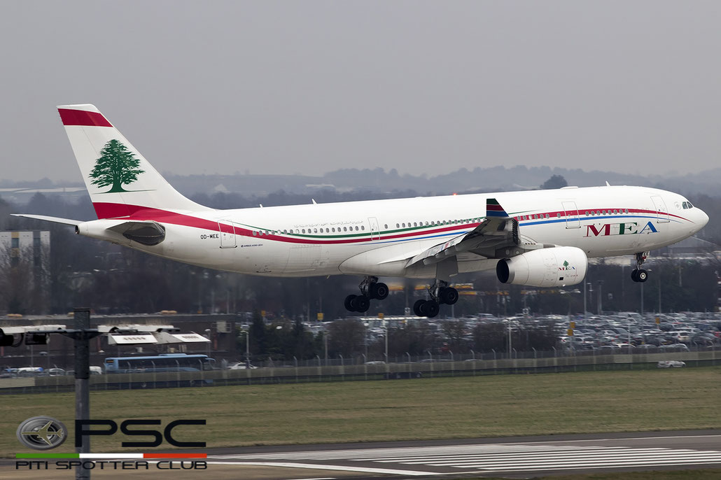 OD-MEE A330-243 1725 MEA - Middle East Airlines @ London Heathrow Airport 14.02.2017 © Piti Spotter Club Verona