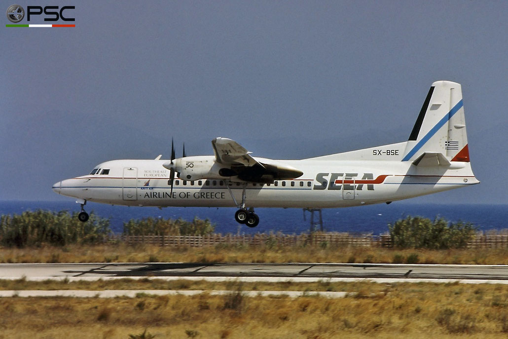 SX-BSE Fokker 50 20104 SEEA - Southeast European Airlines © Piti Spotter Club Verona