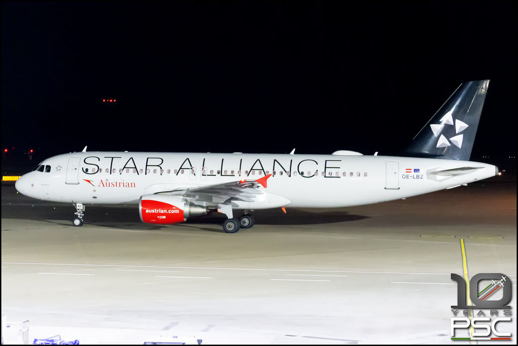 OE-LBZ  A320-214  5181  Austrian Airlines  @ Colonia - Koeln Airport © 02 2022 Piti Spotter Club Verona