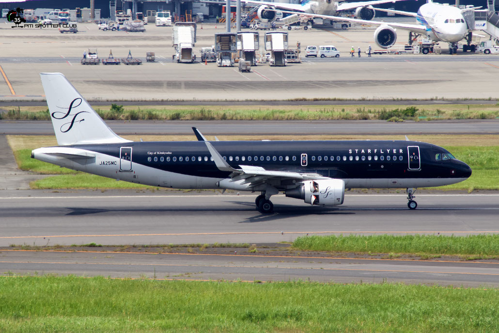 JA25MC A320-214 8334 Starflyer @ Tokyo Haneda 07.2023 © Piti Spotter Club Verona