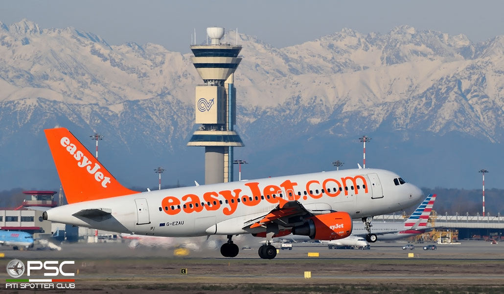 G-EZAU A319-111 2795 EasyJet Airline @ Milano Malpensa Airport 20.02.2016 © Piti Spotter Club Verona