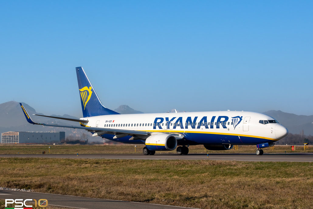 9H-QDI  B737-800  44758/6165  Malta Air  @ Bergamo Airport © 12 2021 Piti Spotter Club Verona