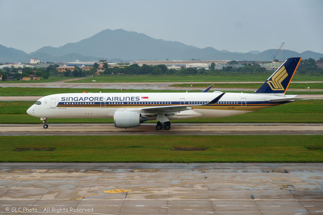 9V-SHG Airbus A350-941 309  Trent XWB-84  Singapore Airlines 2019 @ Hanoi  07 2025 © Piti Spotter Club Verona