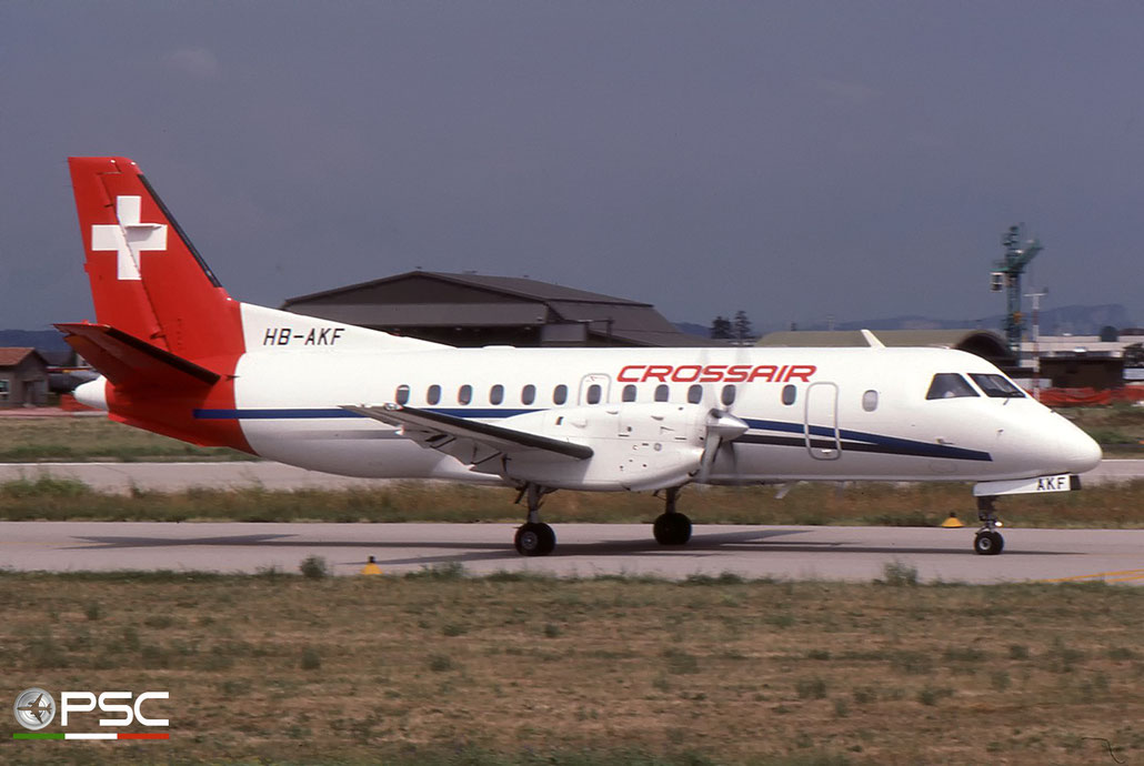 HB-AKF Saab 340B 340B-182 Crossair © 2018 courtesy of Marco Ceschi - Piti Spotter Club Verona