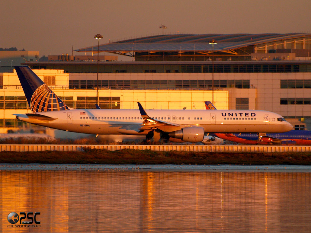 N510UA B757-222 24780/290 United Airlines @ San Francisco Airport 14.10.2013 © Piti Spotter Club Verona