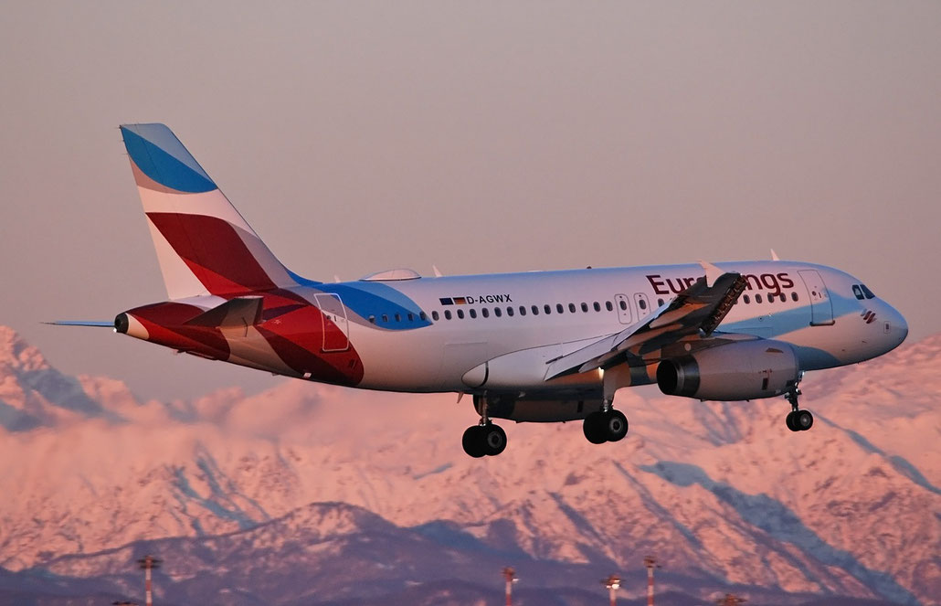 D-AGWX A319-132 5569 Eurowings @ Milano Malpensa Airport 29.12.2017 © Piti Spotter Club Verona