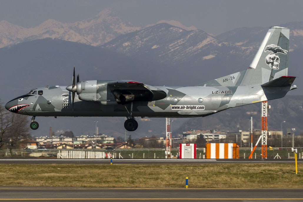 LZ-ABR Rose Air Antonov An-26 @ Bergamo Airport 17.02.2015 © Piti Spotter Club Verona