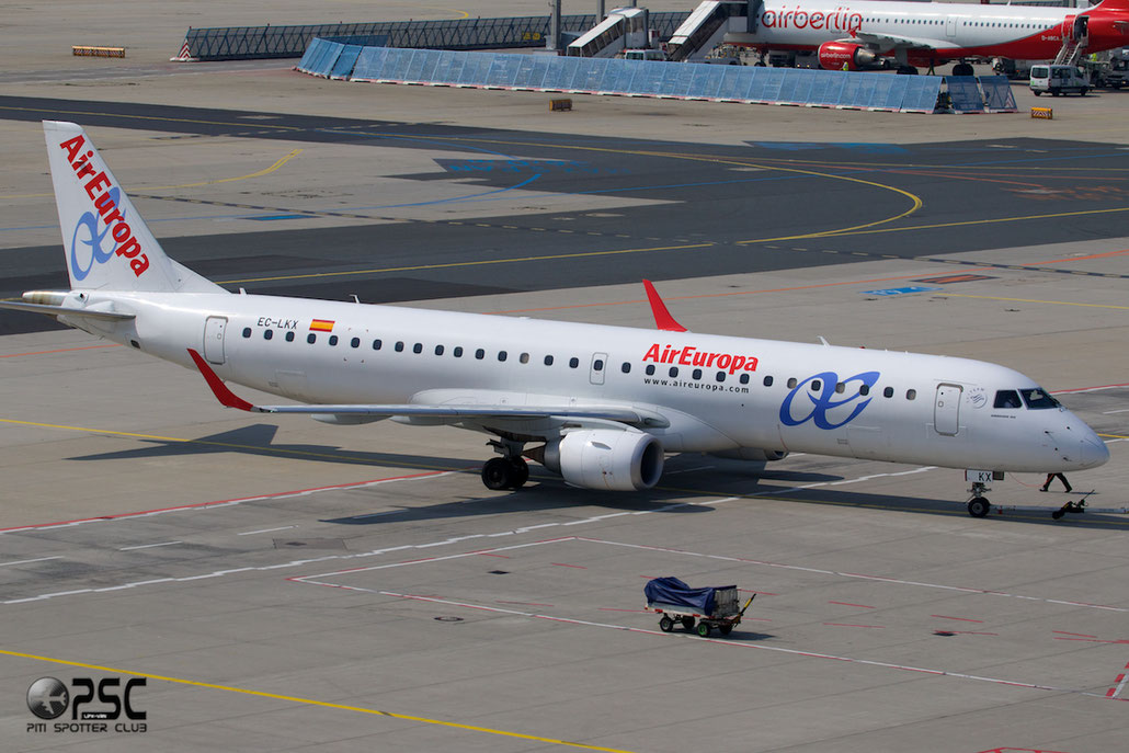 EC-LKX ERJ195LR 19000437 Air Europa @ Frankfurt Airport 25.07.2014 © Piti Spotter Club Verona