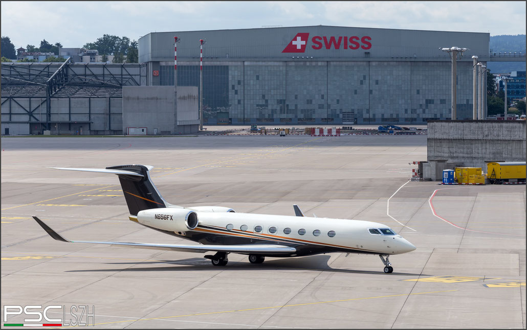 N656FX G650 6095 Flexjet @ Zurigo 08.2023 © Piti Spotter Club Verona