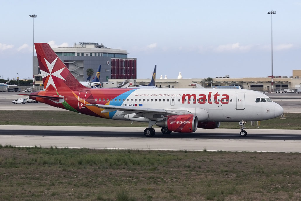 9H-AEM A319-112 2382 Air Malta @ Malta Airport 08.2015 © Piti Spotter Club Verona