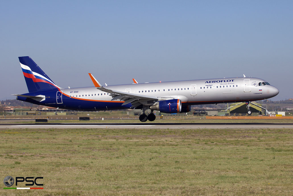VP-BAE A321-211 7193 Aeroflot @ Aeroporto di Verona 03.2019  © Piti Spotter Club Verona